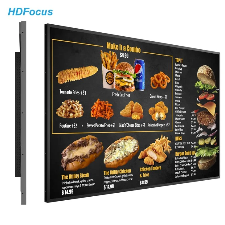 Electronic Menu Board Android LCD Display Electronic Menu Board Android LCD Display