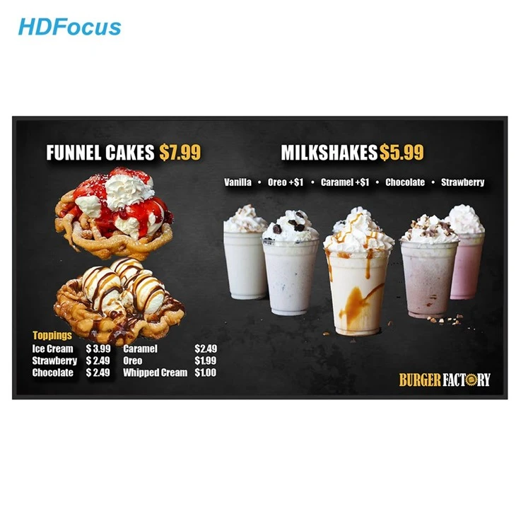 Electronic Menu Board Android LCD Display Electronic Menu Board Android LCD Display